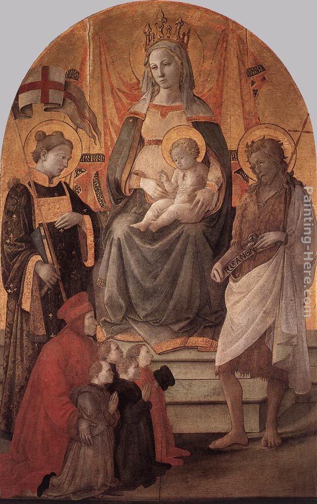 Madonna del Ceppo painting - Fra Filippo Lippi Madonna del Ceppo art painting